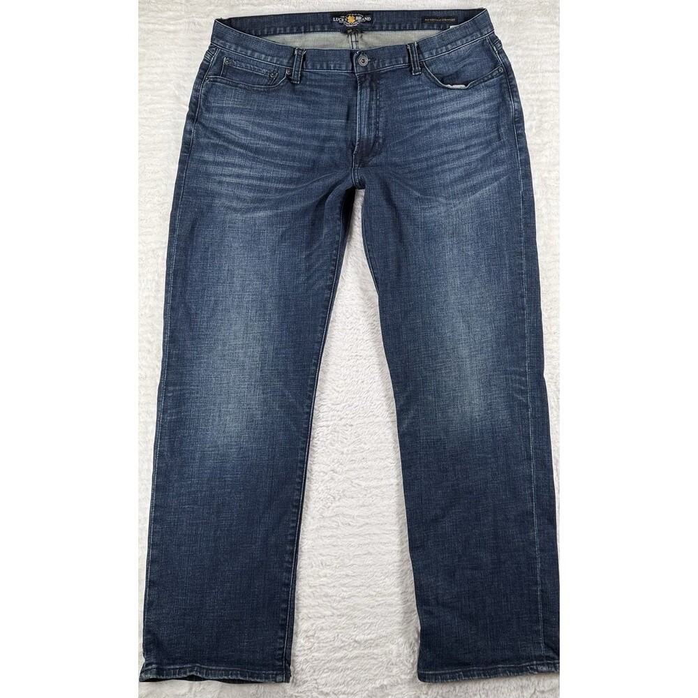 Lucky Brand 363 Vintage Straight Mens Jeans 38x30 Medium Wash Blue Denim